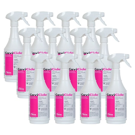 Metrex Cleaner Disinfectant Bottle, 24oz, 12PK MAP131024CS
